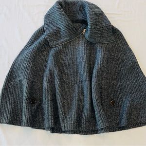 GAP Wool Shawl Collar Poncho